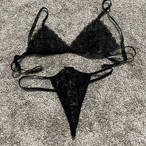 René rofe lace bra and underwear